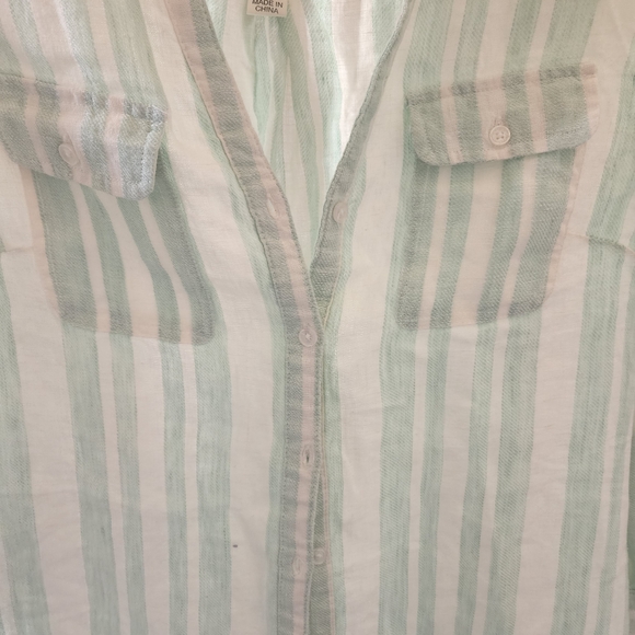 Anthropologie NWOT linen dress shirt - Picture 7 of 8